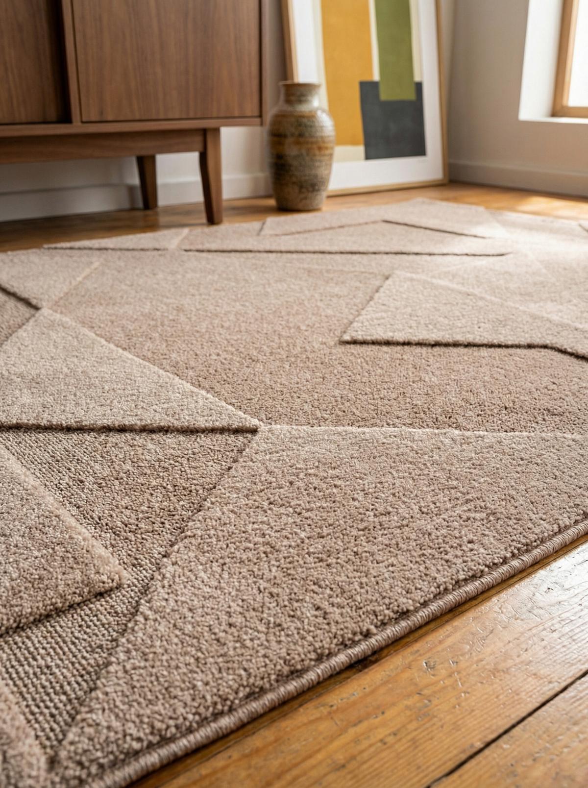 TEPPICH Kurzflor Waschbar LAVAREDO in Beige, geometrisch, 80 x 250 cm - Beige, Textil (80/250cm) - KADIMA DESIGN