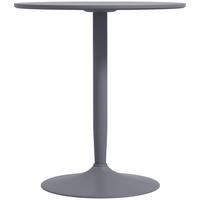 ESSTISCH Runder Küchentisch, Rutschfester Esszimmertisch für 2 Personen Grau - Grau, Holzwerkstoff (70/70/75cm) - HOMCOM