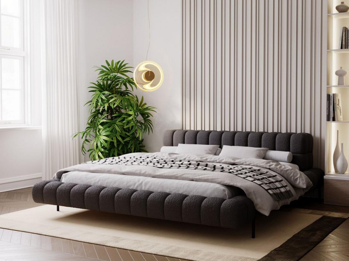 POLSTERBETT Imagine 180x200 Schwarz - Schwarz, Textil (180/200cm) - Graingold