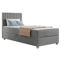 BOXBETT Viki - H3 - Silberfarben/Grau, Holzwerkstoff/Kunststoff (90/200cm) - MIRJAN24