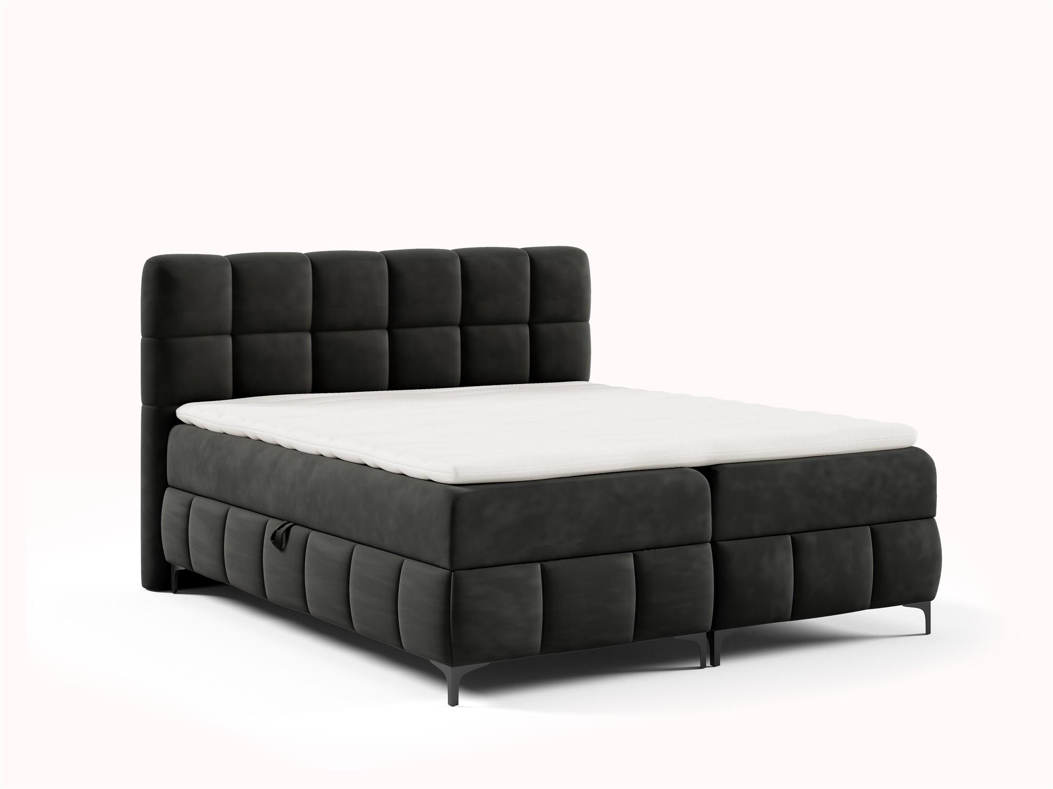 BOXBETT Sophie In Salvador - Schwarz, Holzwerkstoff/Textil (120/200cm) - Fun Möbel