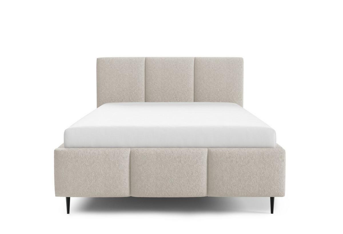 POLSTERBETT Miami - Beige, Holzwerkstoff/Textil (160/200cm) - Fun Möbel