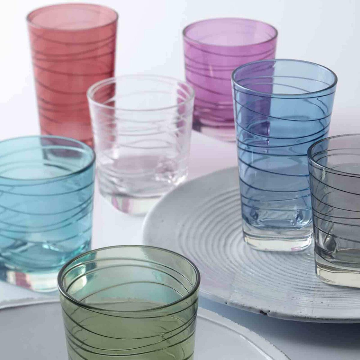 TRINKGLÄSER Vario bunt 12er Set - Multicolor, Glas (0.001L) - Leonardo Living