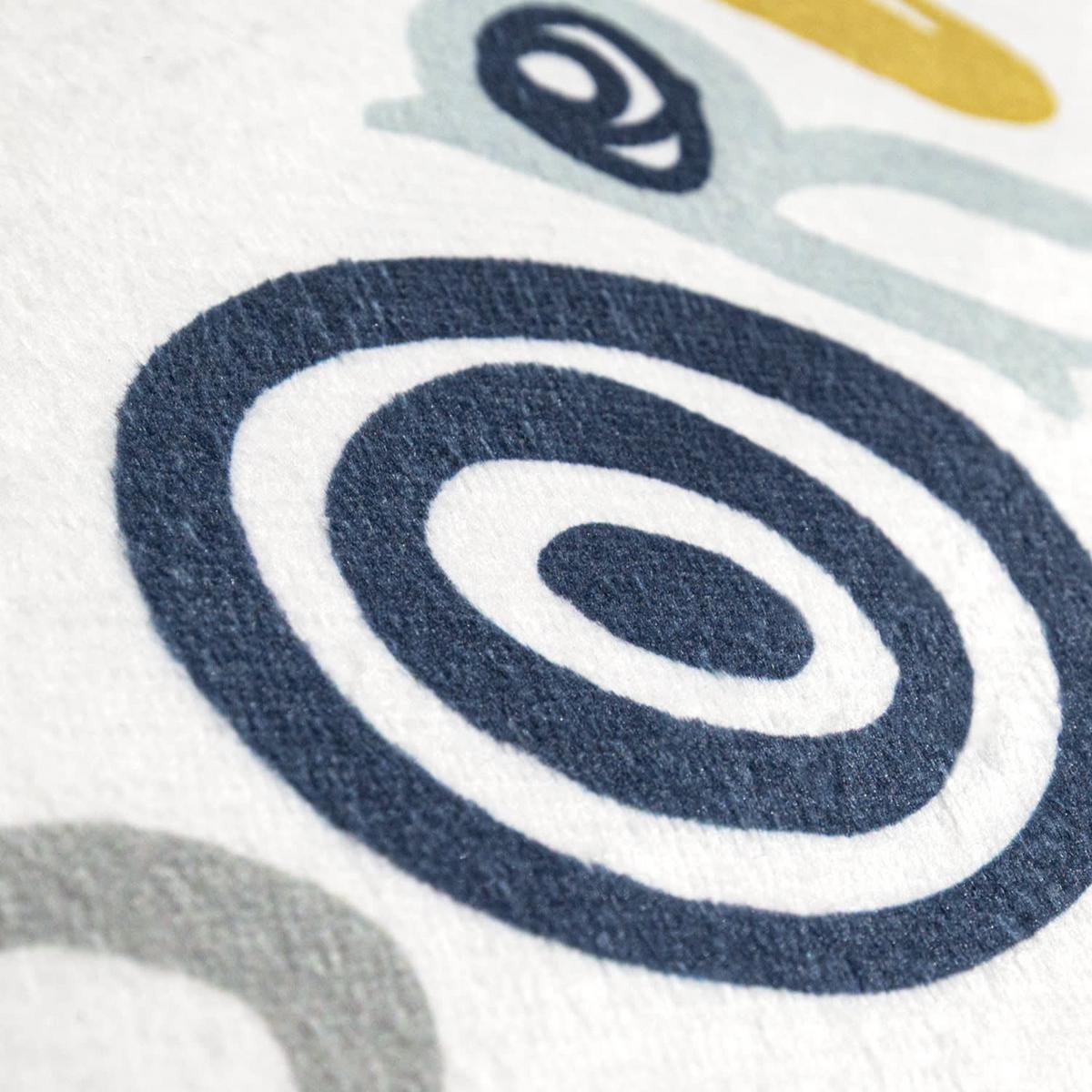 KINDERTEPPICH Waschbar, im Patchwork-Stil, Blau, Ø 150 cm - Blau, Textil (150/150cm) - KADIMA DESIGN