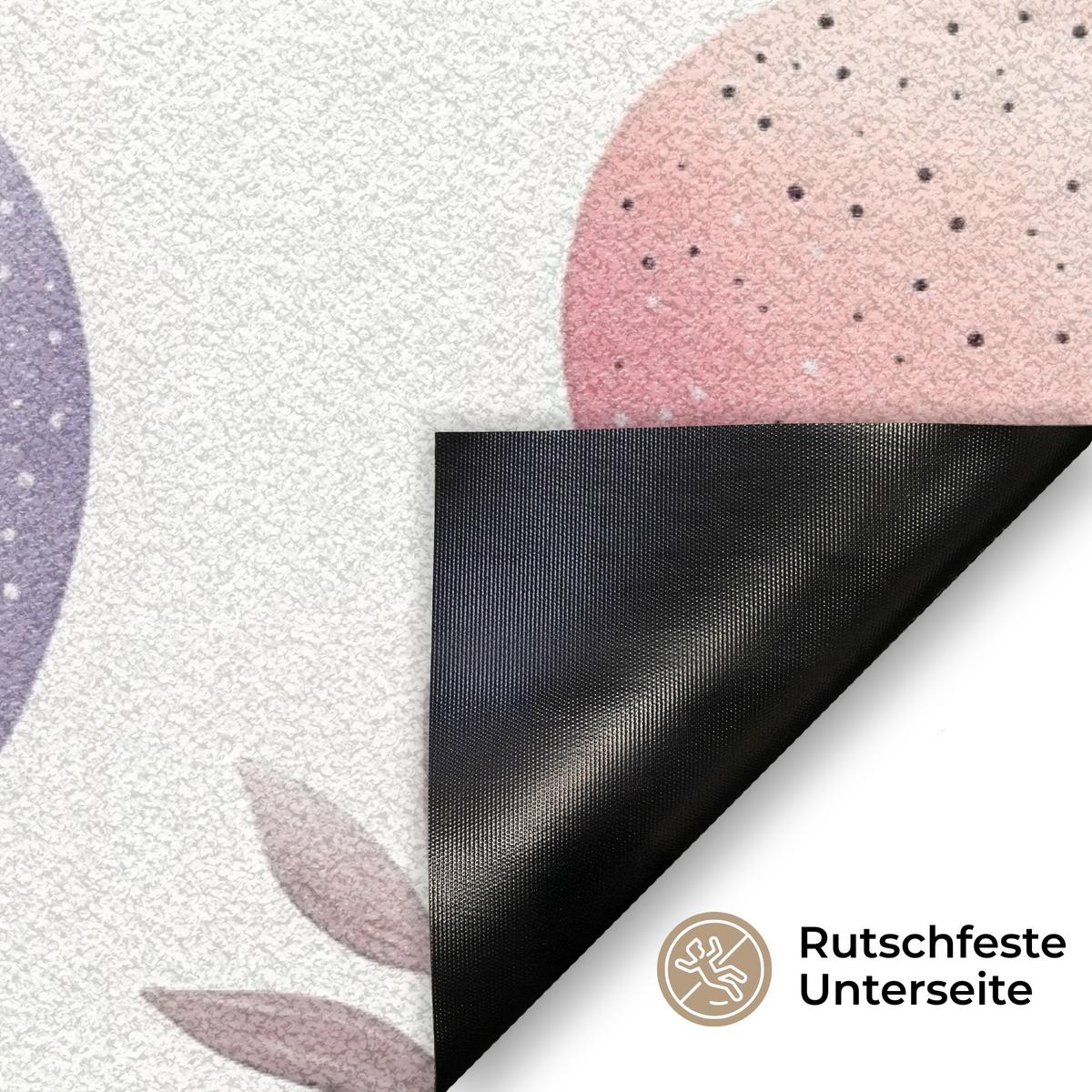 FUSSMATTE Eier - Bunt - Muster Teppichmatte 60x40 cm - Multicolor, Kunststoff (40/60cm) - MuchoWow