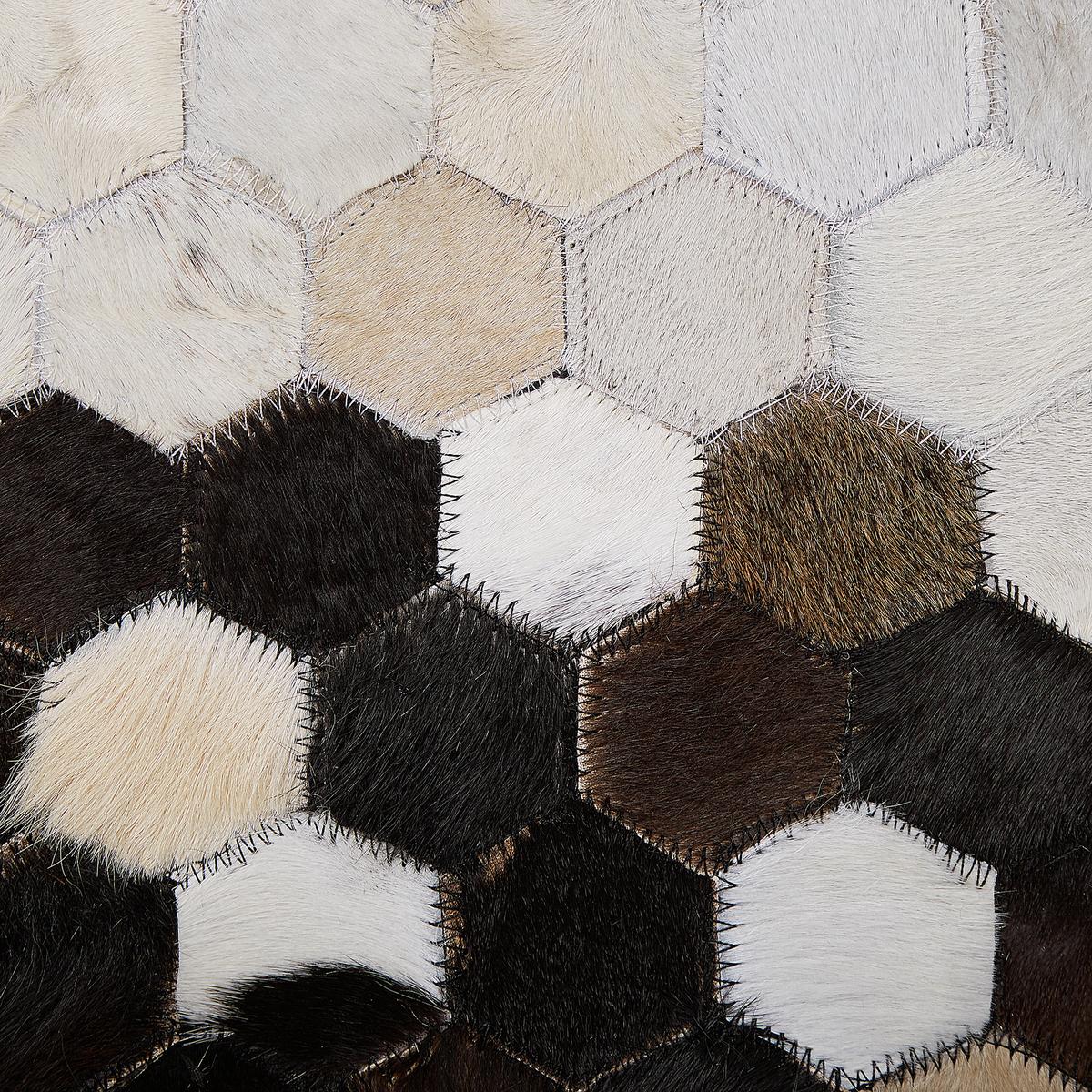 KURZFLOR-TEPPICH Eyim 230/160 cm - Braun, Fell (160/230cm) - Beliani