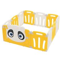 LAUFGITTER Baby faltbar 120 x 120 cm - Gelb, Kunststoff (120/53/120cm) - Joyz