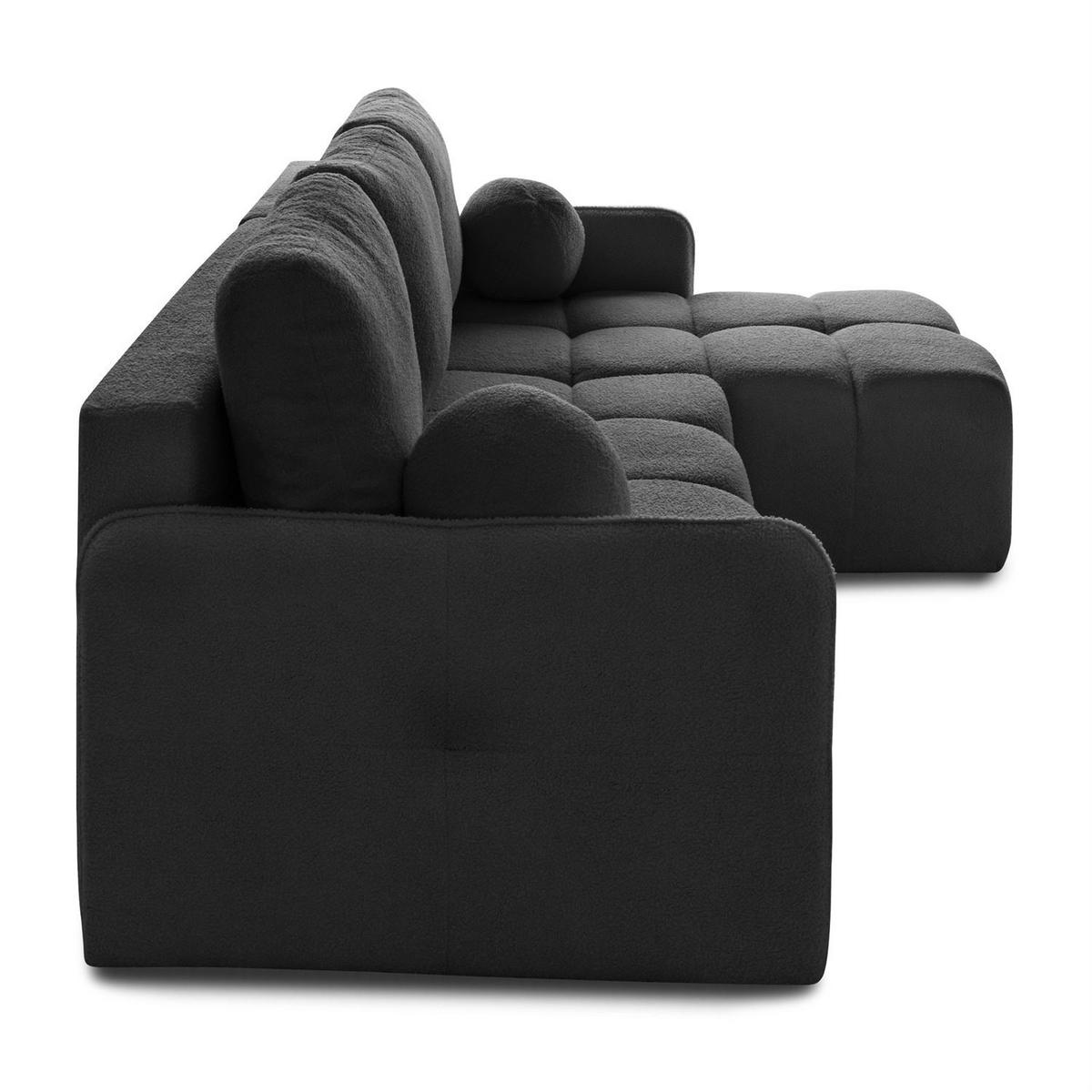 AUSZIEHBARES Ecksofa GAMMA mit Schlaffunktion Quelle 92 - Grau, Textil (217/145cm) - Lookway