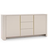 SIDEBOARD AVORIO 168/84/39cm mit 3 Schubladen 2 Türen Kaschmir - Kaschmir, Holzwerkstoff (168/84/39cm) - MASSENO
