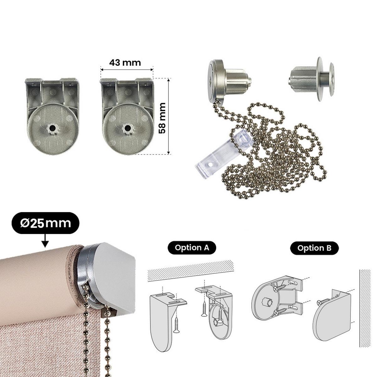 VERDUNKELUNGSROLLO Beige 100x250 cm - Beige, Kunststoff (100/250cm) - STORESDECO