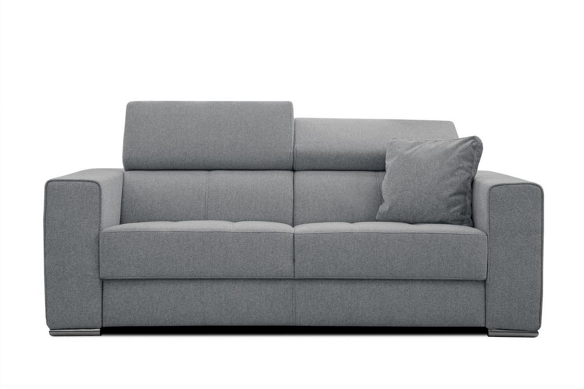 SOFA QUARTZ 3-Sitzer, grau - Grau, Holzwerkstoff/Textil (202/80/102cm) - Wozimo