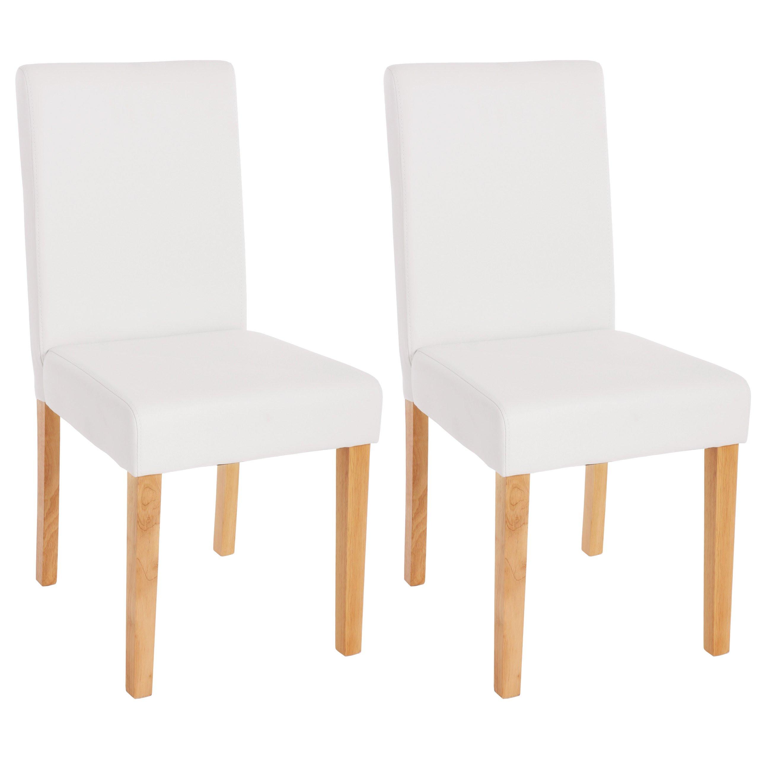 ESSZIMMERSTUHL Weiß 2er-Set - Weiß, Textil (43/90/56cm) - MCW
