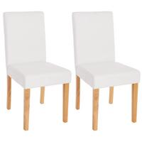 ESSZIMMERSTUHL Weiß 2er-Set - Weiß, Textil (43/90/56cm) - MCW