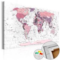 PINNWANDBILDER Rosa 120/80 cm - Pink/Weiß, Naturmaterialien/Textil (120/80cm) - KUNSTLOFT