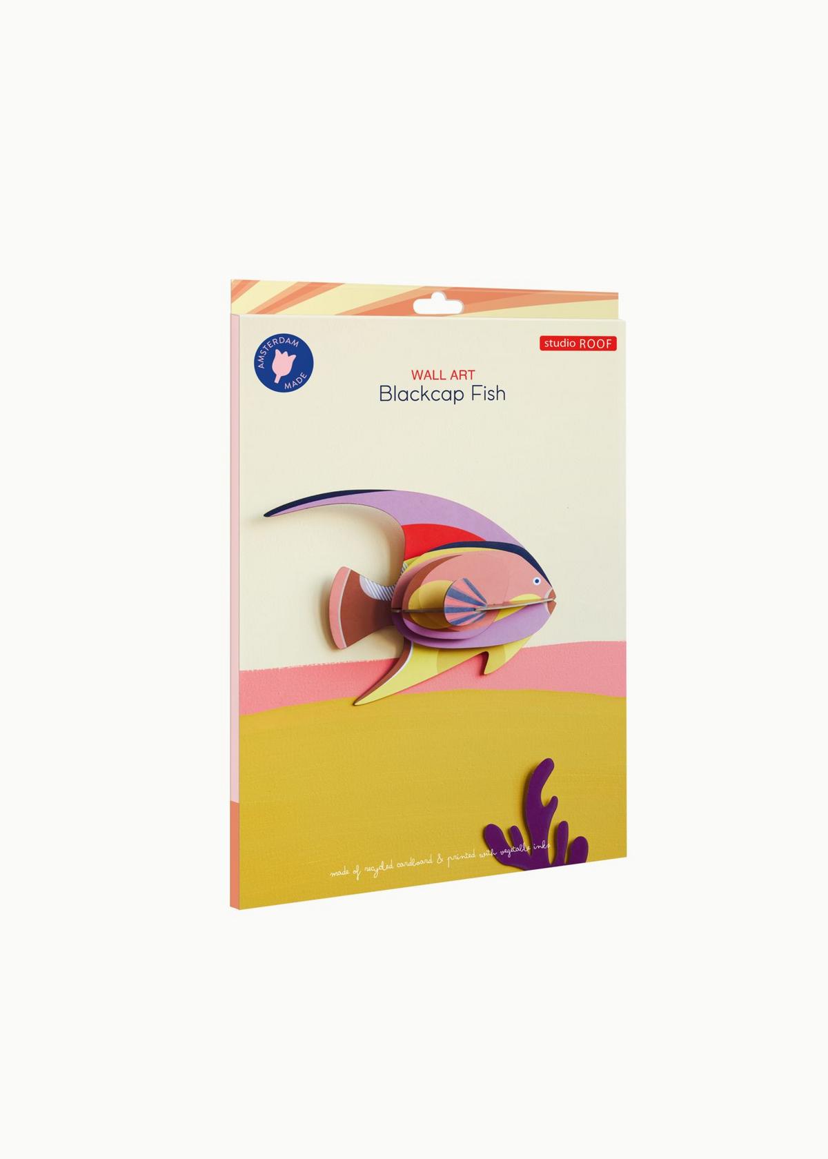 WANDDEKO Abstrakter Fisch 7/16.5 cm - Multicolor, Wellpappe (7/16.5/21cm) - Studio Roof