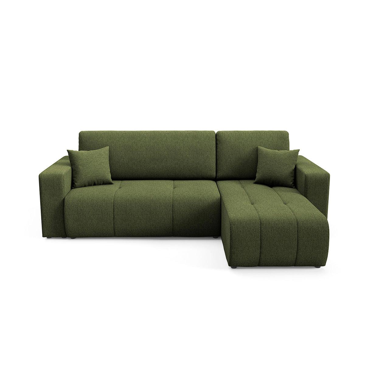 ECKSOFA Vasco 3 Sitzplätze Grün - Grün, Holz (247/145cm) - Petits-meubles