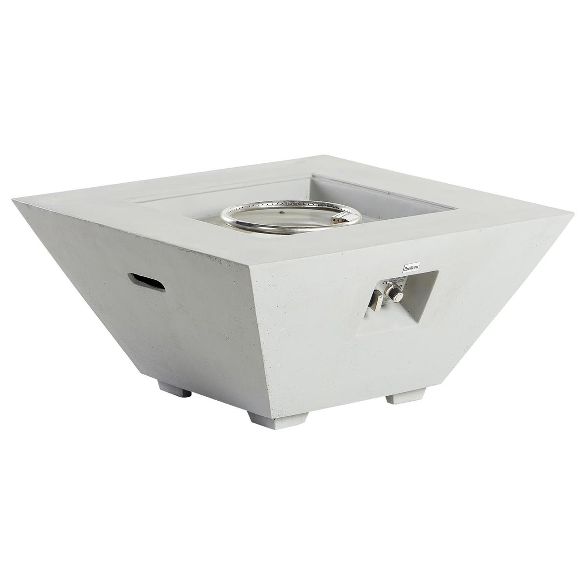 FEUERSTELLE Grau Katmai - Grau, Stein (86/42/86cm) - Beliani
