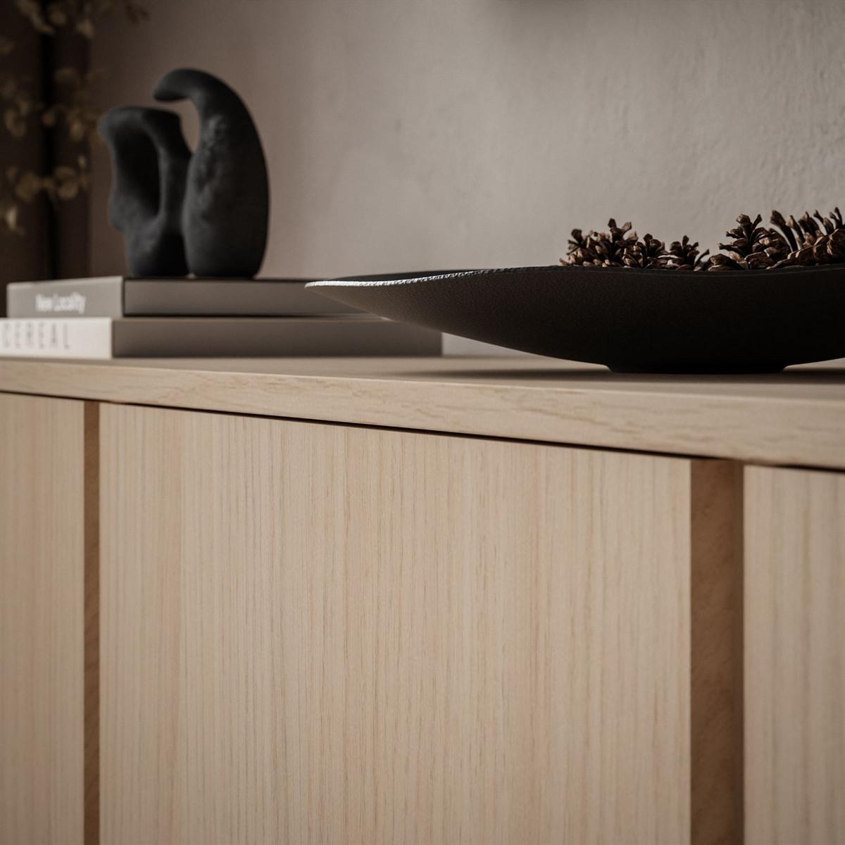 TV-SCHRANK DESTINY II, dreitürig - Eichefarben, Holzwerkstoff (168/52/39cm) - Lookway