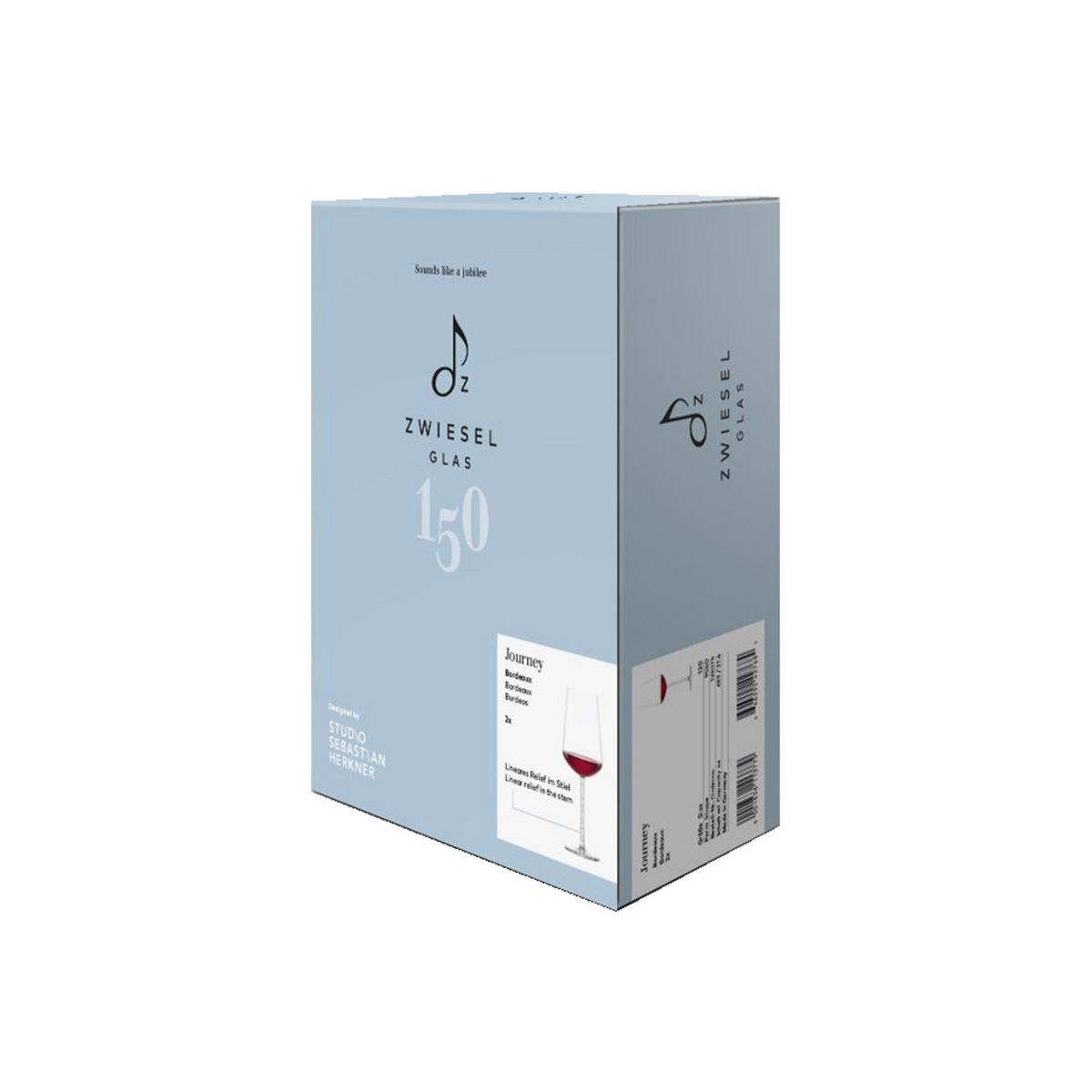 BORDEAUX ROTWEINGLÄSER Journey transparent 633 ml 2er Set - Transparent, Glas (0.633L) - Zwiesel Glas
