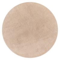 FLACHWEBETEPPICH Beige Ø 120 cm - Beige, Kunststoff (120/120cm) - TT Home