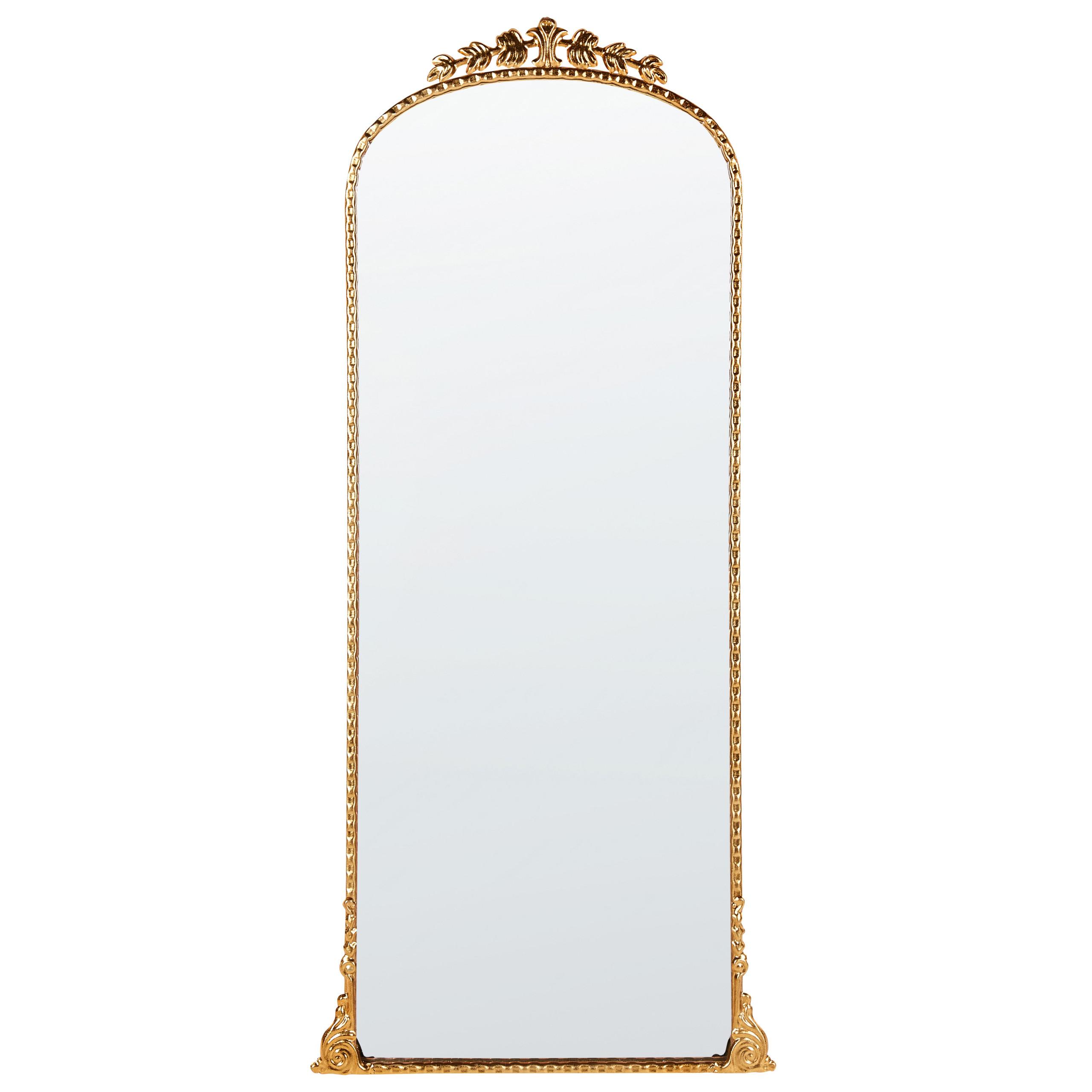 WANDSPIEGEL gold Metall 51/114 cm Livry - Goldfarben, Metall (51/114/3cm) - Beliani