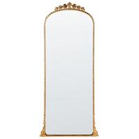 WANDSPIEGEL gold Metall 51/114 cm Livry - Goldfarben, Metall (51/114/3cm) - Beliani