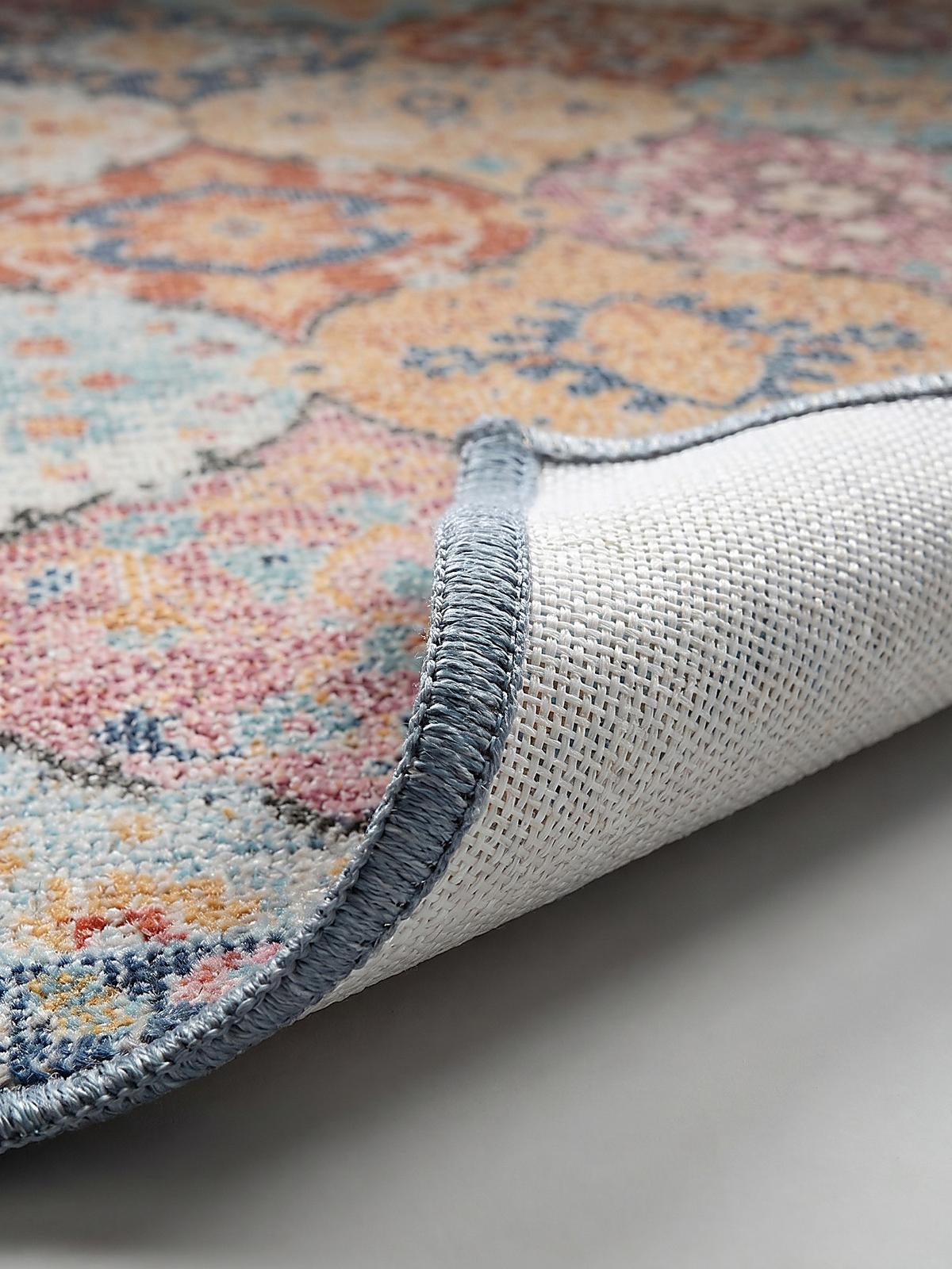 TEPPICH Outdoor Orientalisch LIMMAT Polypropylen Mehrfarbig 120 x 120 cm - Multicolor, Textil (120/120cm) - KADIMA DESIGN