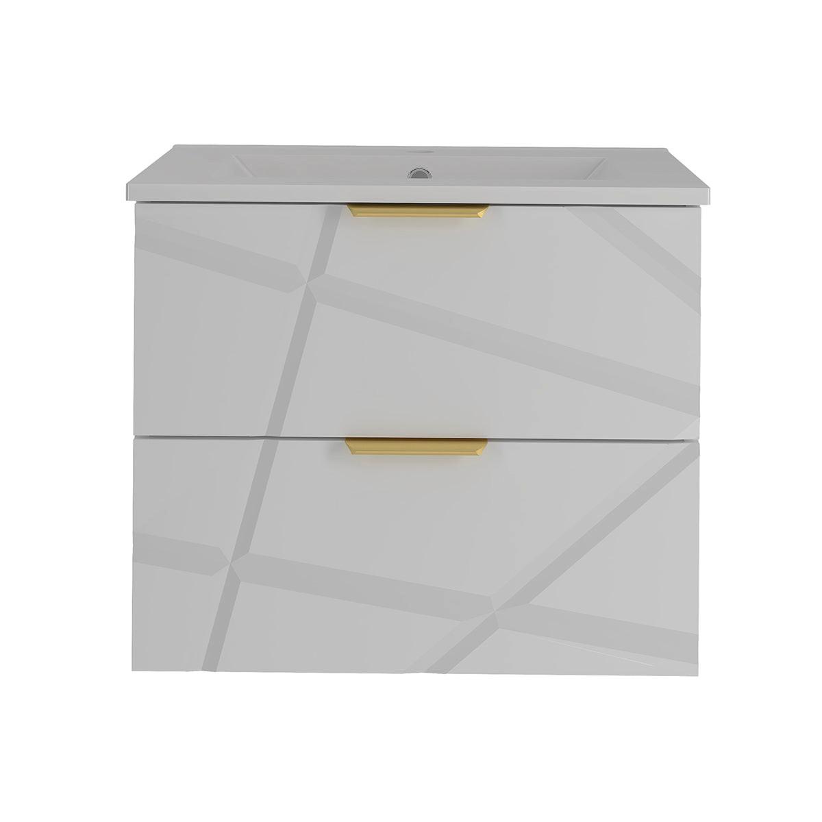 WASCHTISCH 60cm Aurora Weiß - Weiß, Holzwerkstoff (60/50/45.8cm) - Petits-meubles