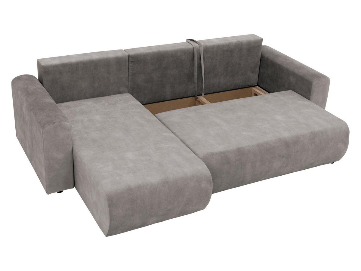 ECKSOFA Eliwo - Schwarz/Bronzefarben, Holz/Textil (252/158cm) - MIRJAN24