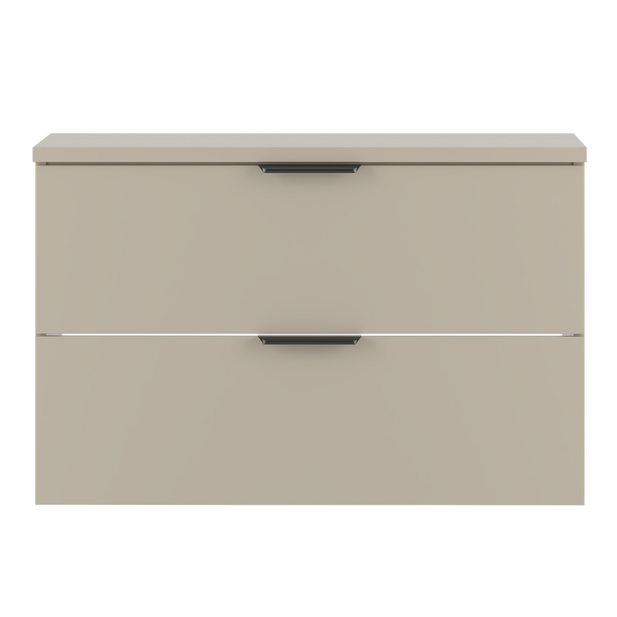 WASCHBECKENUNTERSCHRANK Pyra 2 Schubladen Cashmere - 80 x 46 x 52 cm - Kaschmir, Holz (80/46/52cm) - Badplaats