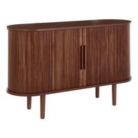 SIDEBOARD mit 2 Türen Dunkelbraun Sorell - Braun, Holz/Holzwerkstoff (120/73/40cm) - Beliani