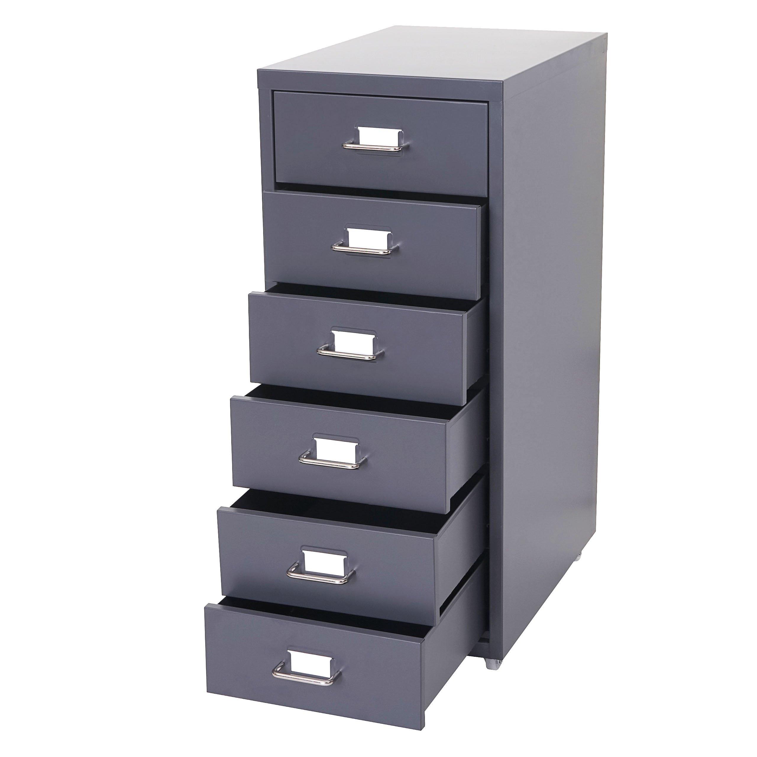 ROLLCONTAINER Anthrazit - Anthrazit, Metall (28/69/41cm) - MCW