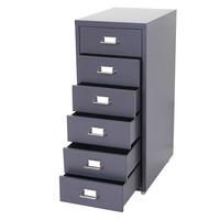 ROLLCONTAINER Anthrazit - Anthrazit, Metall (28/69/41cm) - MCW