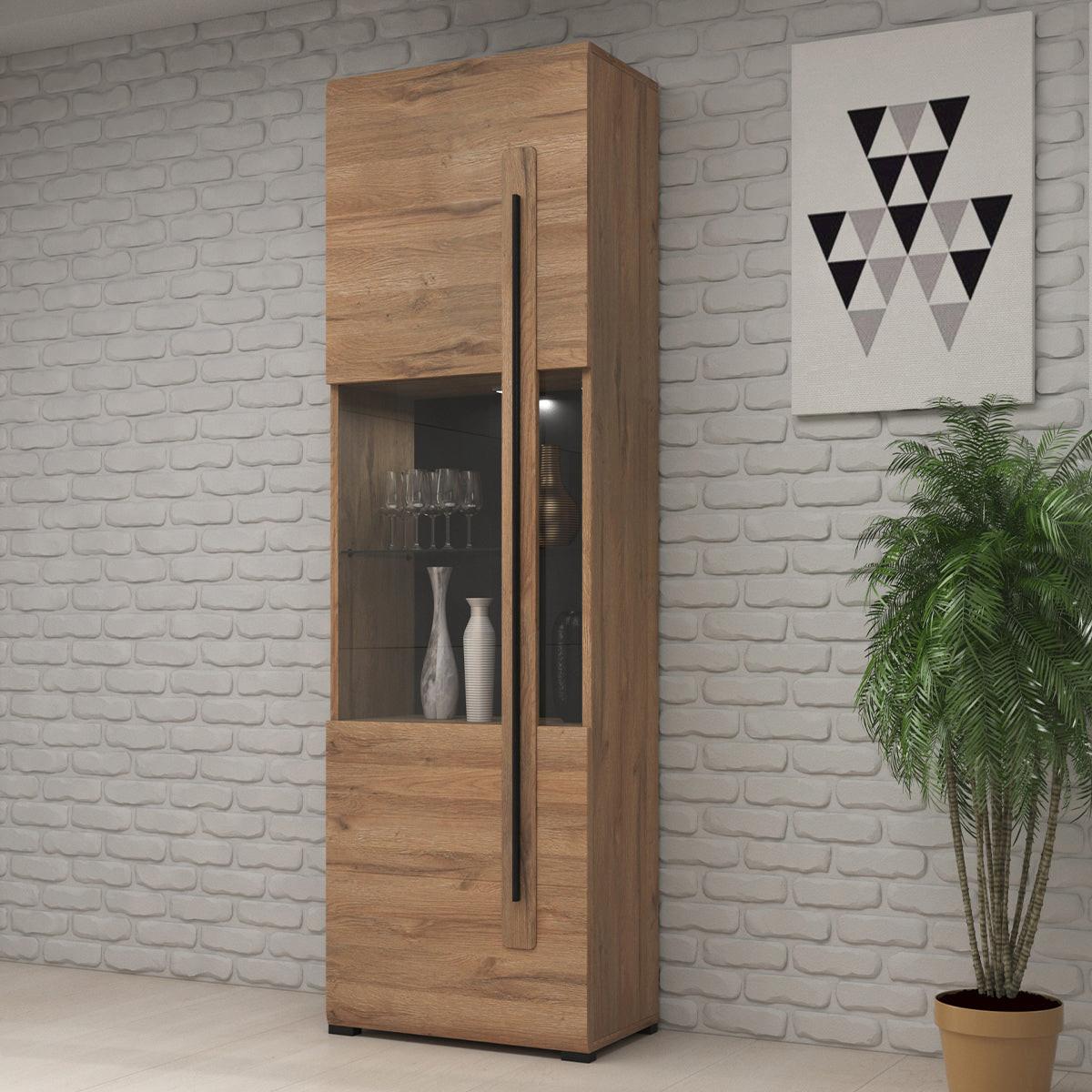 VITRINE Louis Holz - Braun, Holzwerkstoff (60/203.6/39.1cm) - Petits-meubles