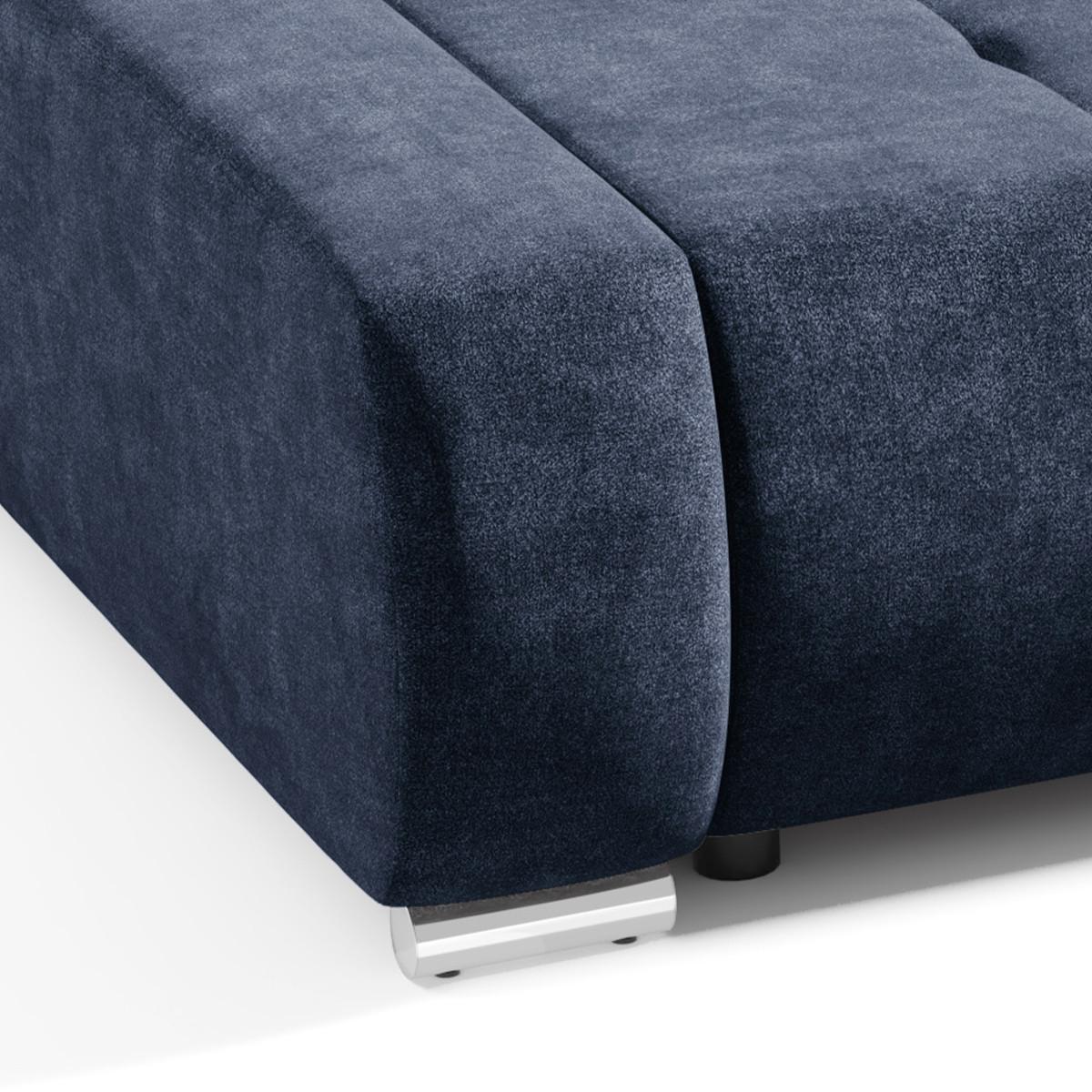 SCHLAFSOFA Jonas 3 Sitzplätze Marineblau - Dunkelblau, Holzwerkstoff (240/85/110cm) - Petits-meubles