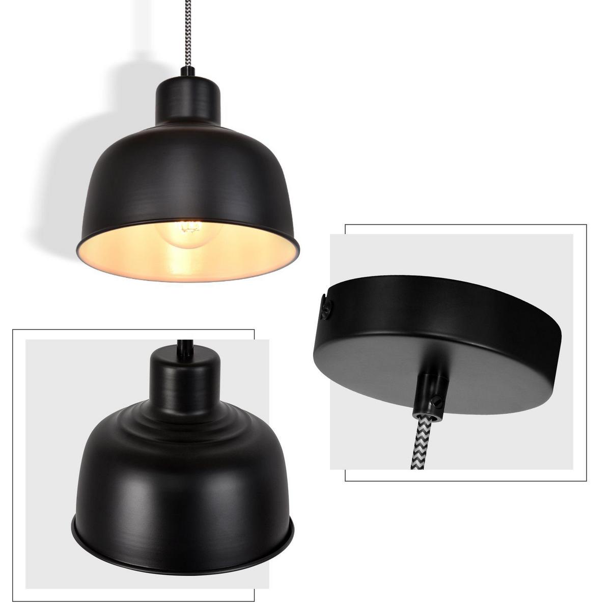 PENDELLEUCHTE Genevieve 17.8/10/170 cm - Schwarz, Metall (17.8/10/170cm) - ZMH