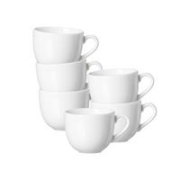 KAFFEETASSEN Skagen weiß 220 ml 6er Set - Weiß, Keramik (0.22L) - Ritzenhoff Breker
