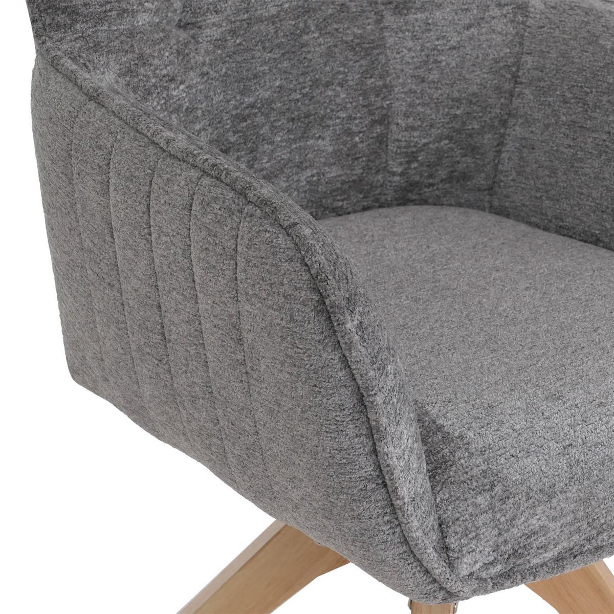 ESSZIMMERSTUHL Grau 2er-Set - Grau, Textil (62/92/68cm) - MCW