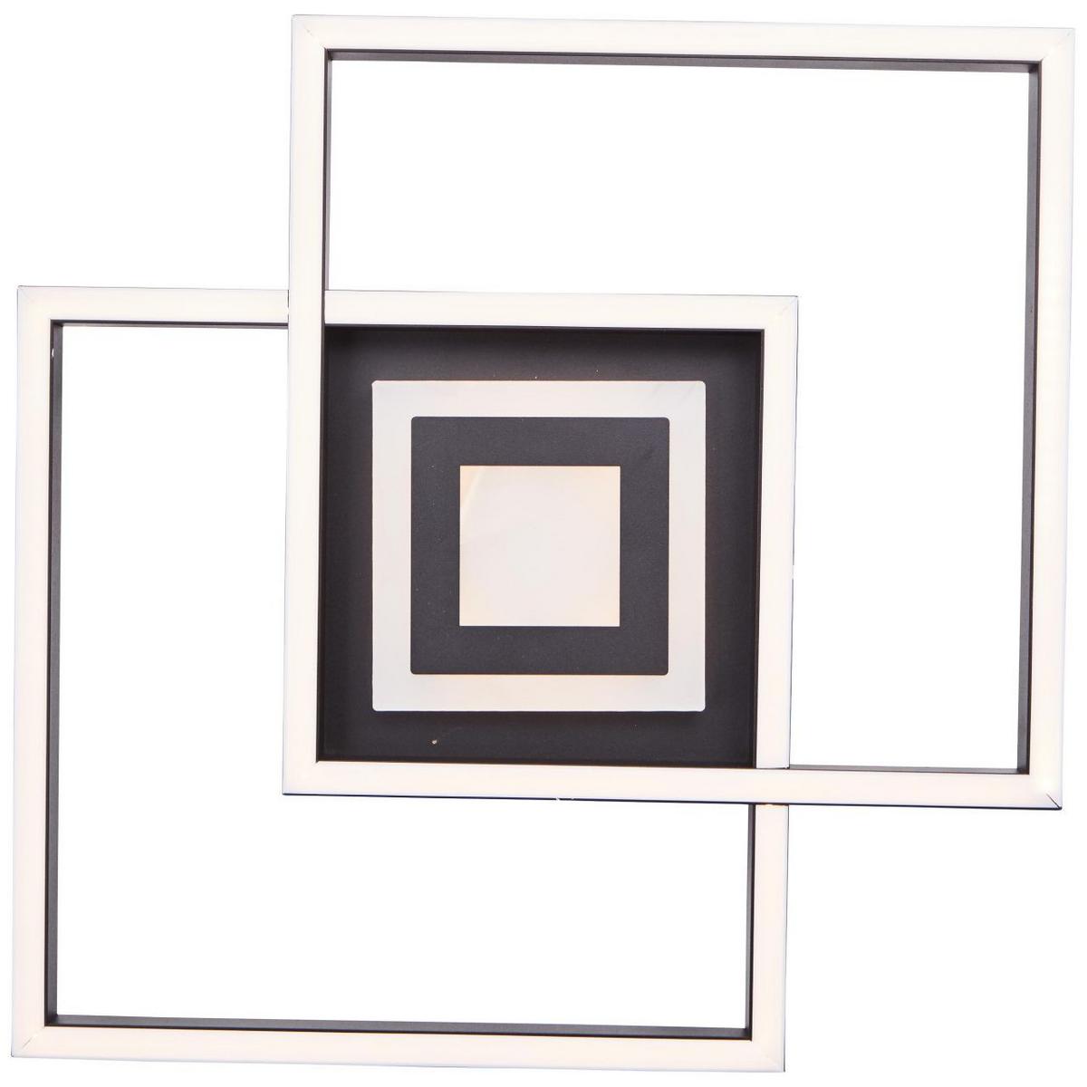 DECKENLEUCHTE Metis G99381/06 - Schwarz, Metall (30/40/6.5cm) - Brilliant