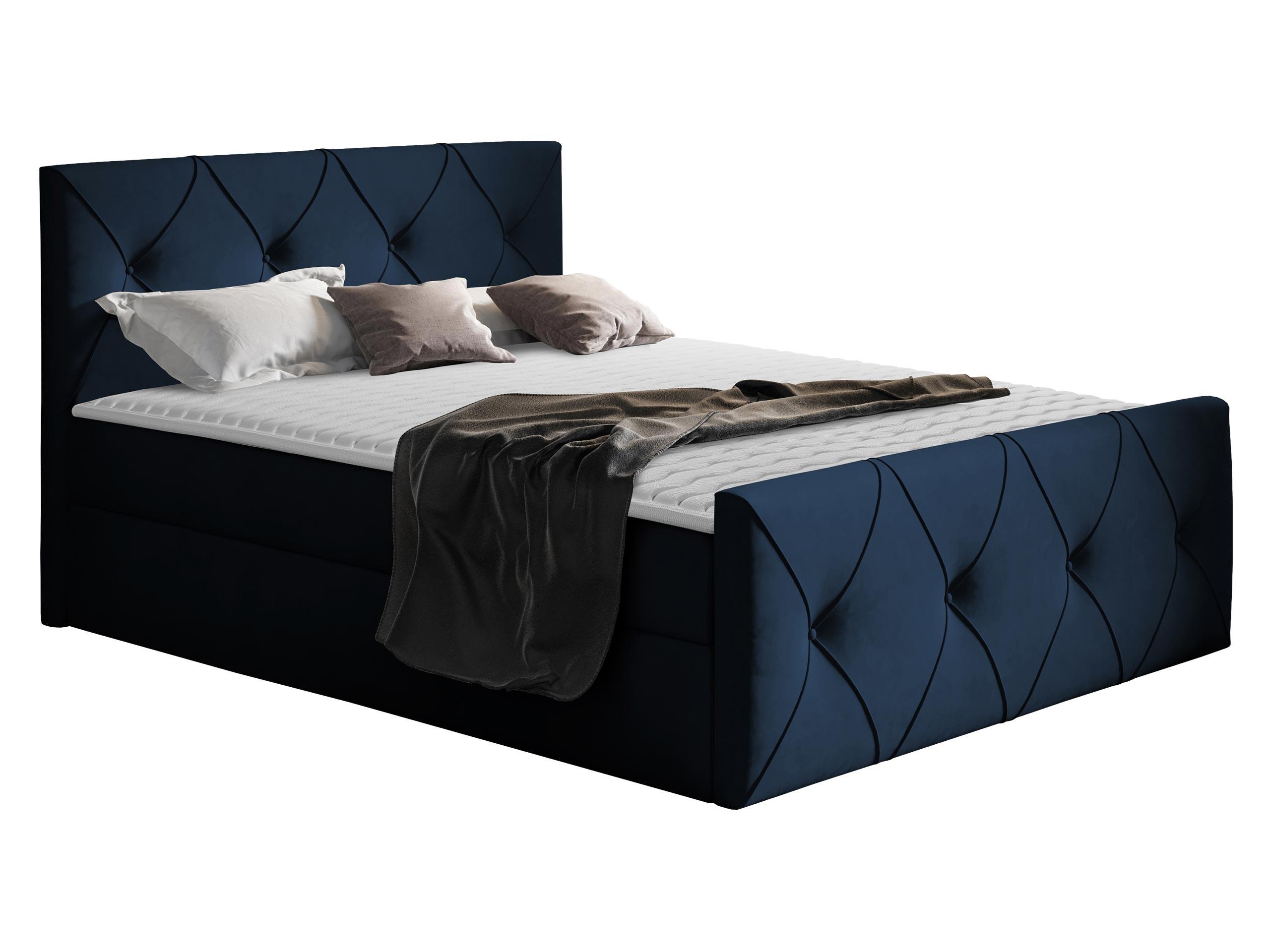 BOXBETT Crystal Lux - H3 - Dunkelblau, Holz (200/200cm) - MIRJAN24