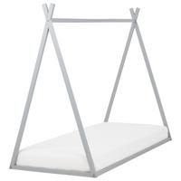 KINDERBETT Grau 90-200 cm Saurat - Grau, Holz (90/200cm) - Beliani