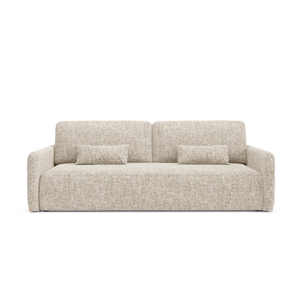 SOFA Lazare 3 Sitzplätze Hellgrau - Grau, Holz (217/86/102cm) - Petits-meubles