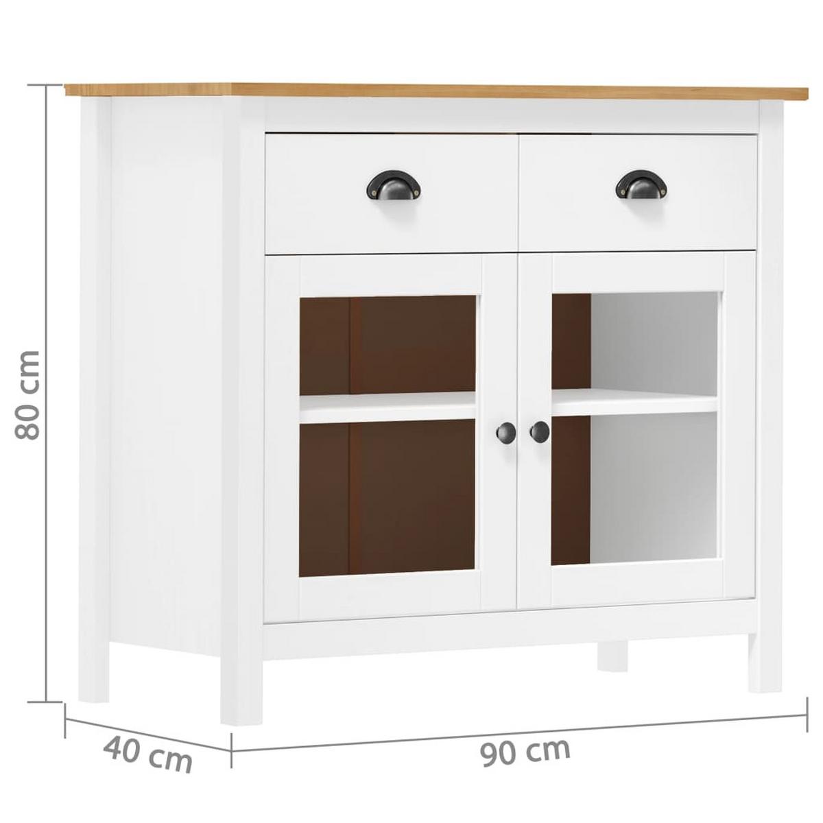 MEHRZWECKSCHRANK Cooley 80/40/90 cm - Weiß, Holzwerkstoff (80/90/40cm) - Nettlife