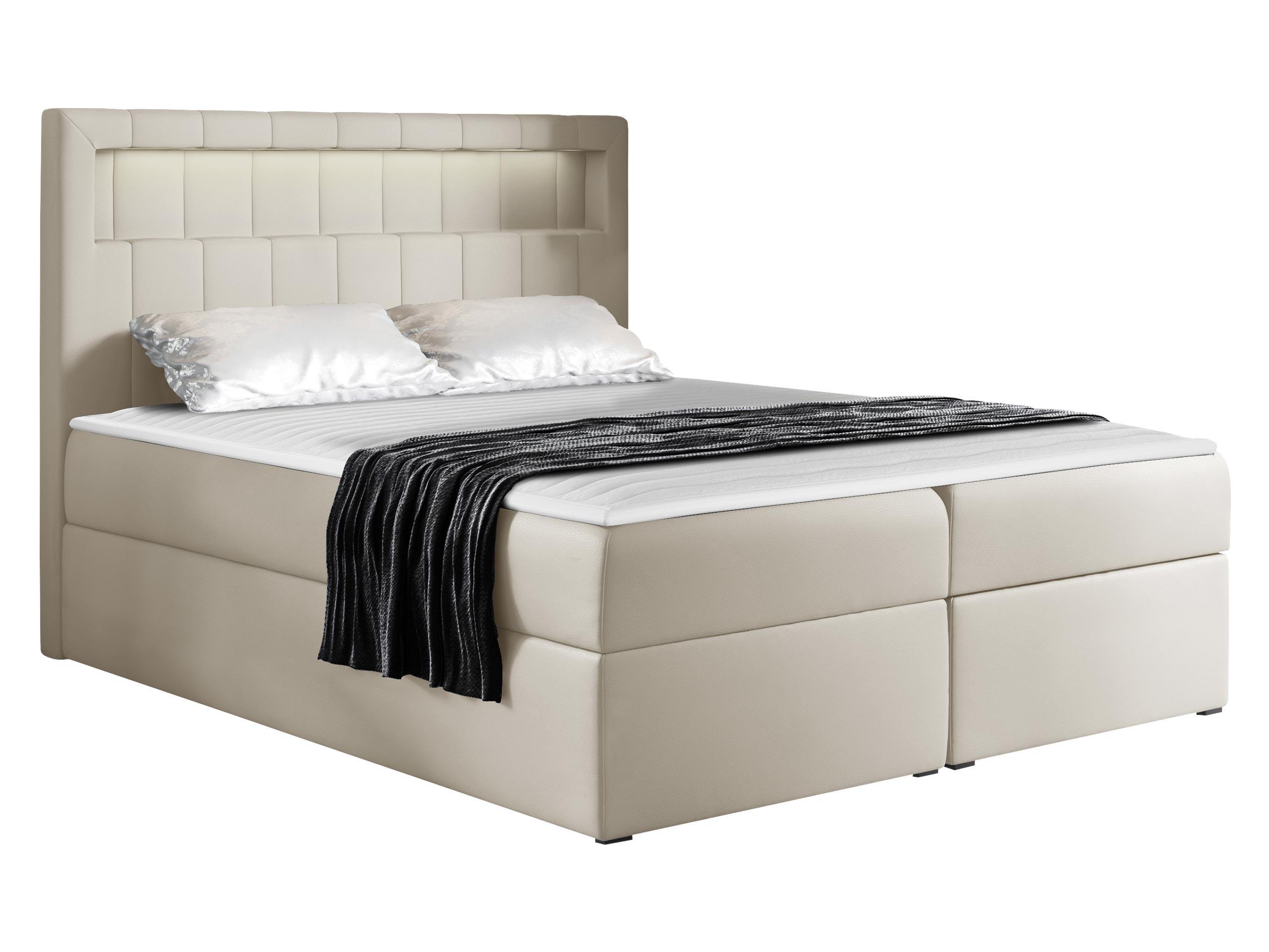 BOXBETT Aspen - H3 - Beige, Holz/Textil (160/200cm) - MIRJAN24