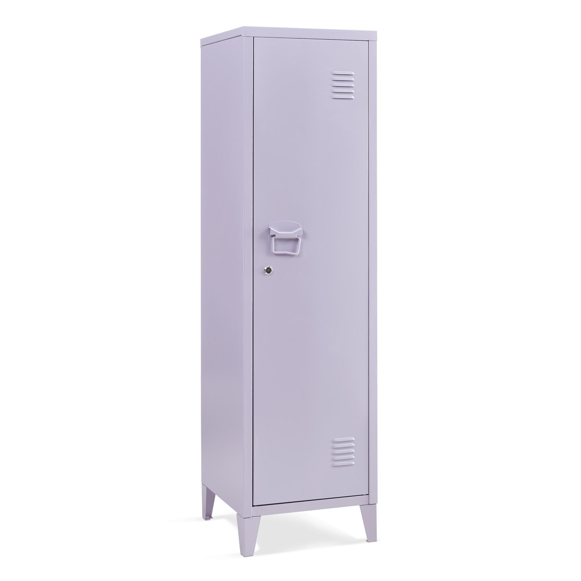 EINZELSPIND Kurikka - Lila, Metall (38/137/38cm) - [en.casa]