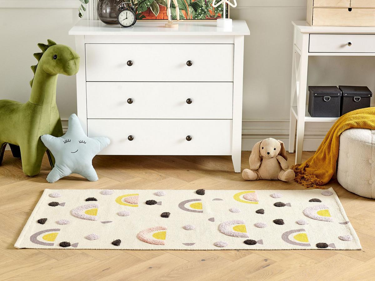 KURZFLOR-KINDERTEPPICH Curup 150/80 cm - Multicolor, Textil (80/150cm) - Beliani