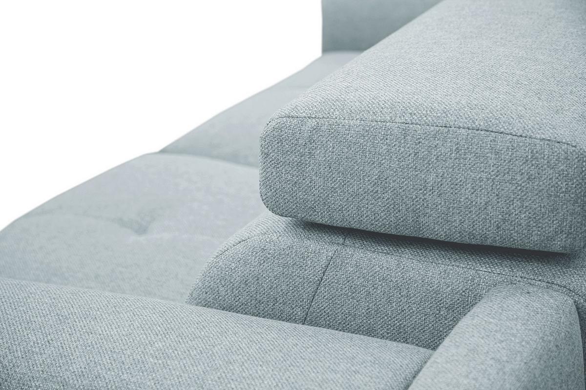 RELAXSOFA MATERA 3-Sitzer mit 2 Relaxfunktionen, mint - Schwarz/Mintgrün, Holzwerkstoff/Textil (212/82/103cm) - Wozimo