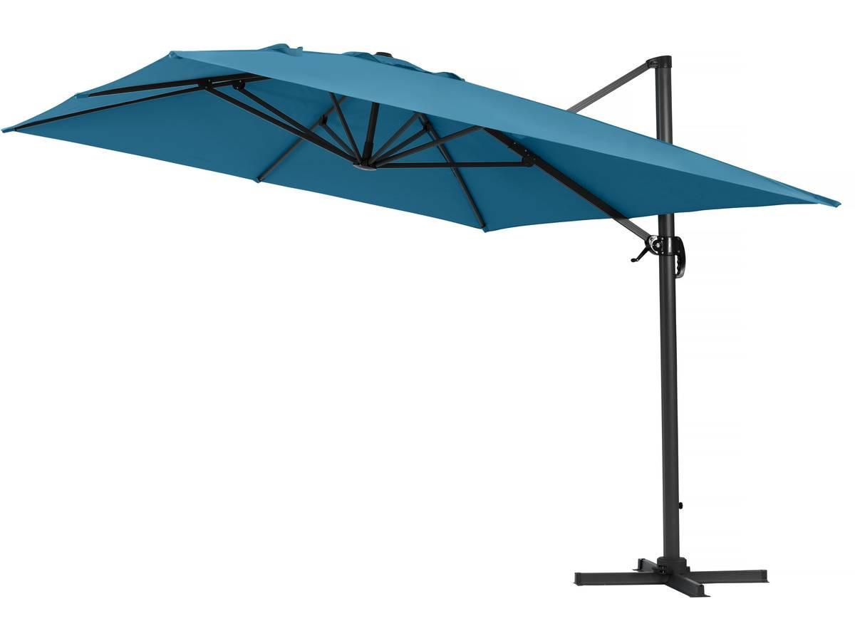 SONNENSCHIRM sun 4 Blau - Blau, Metall (400/300cm) - Habitat Garten