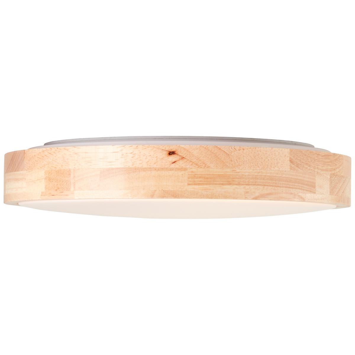 DECKENLEUCHTE Moreen G99636/45 - Hellbraun, Holz (34/34/6.5cm) - Brilliant