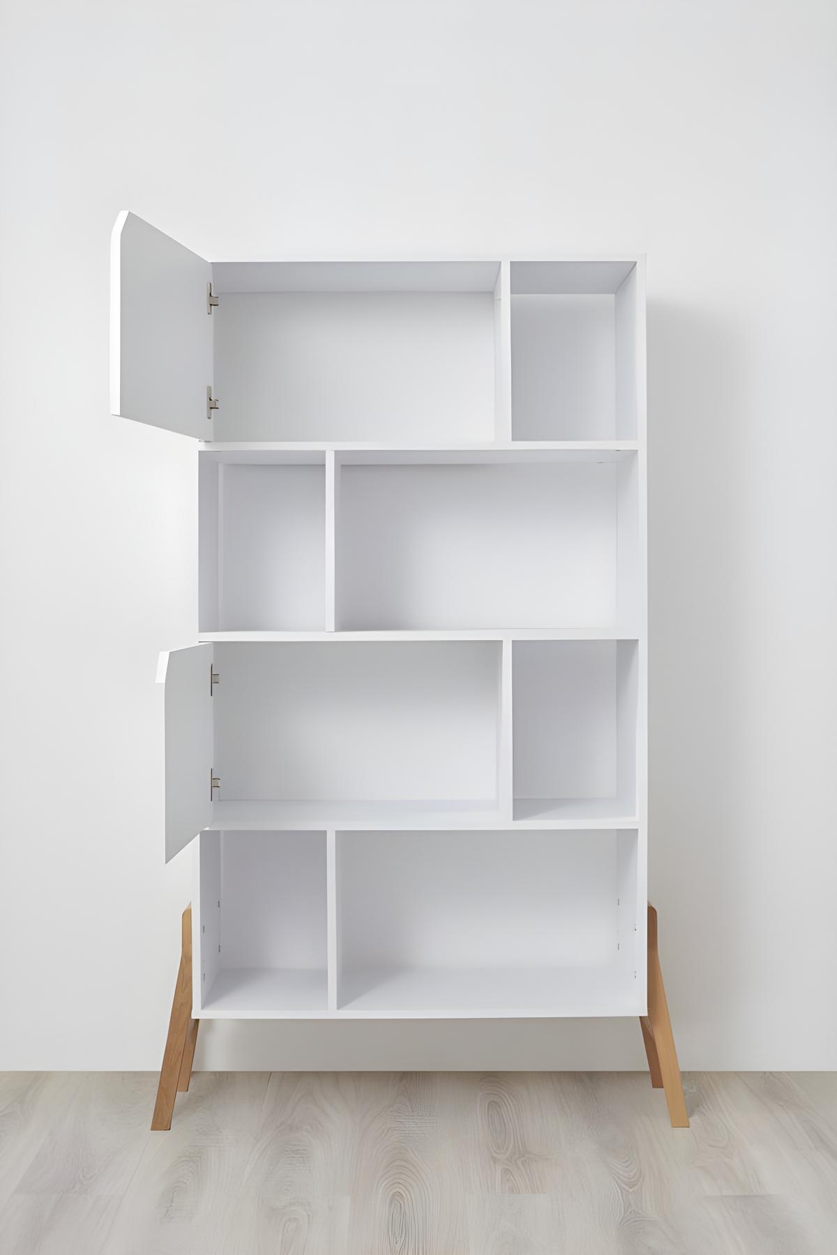 KINDERREGAL Lotta Weiß - Weiß, Holzwerkstoff (103/163/39cm) - RAUMHIRSCH FURNITURE